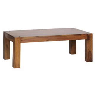 Couchtisch  Massiv-Holz Sheesham 110cm breit Wohnzimmer-Tisch Design dunkel-braun Landhaus-Stil Beistelltisch