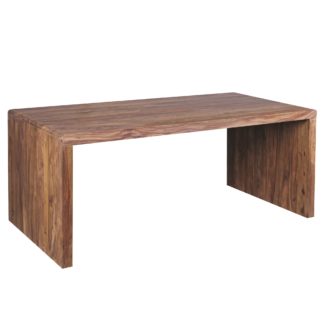 Schreibtisch BOHA Massiv-Holz Sheesham Computertisch 180 cm breit Echtholz Design Ablage Büro-Tisch Landhaus-Stil