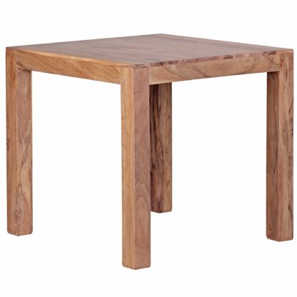 Esstisch MUMBAI Massivholz Akazie 80 cm Esszimmer-Tisch Holztisch Design Küchentisch Landhaus-Stil dunkel-braun