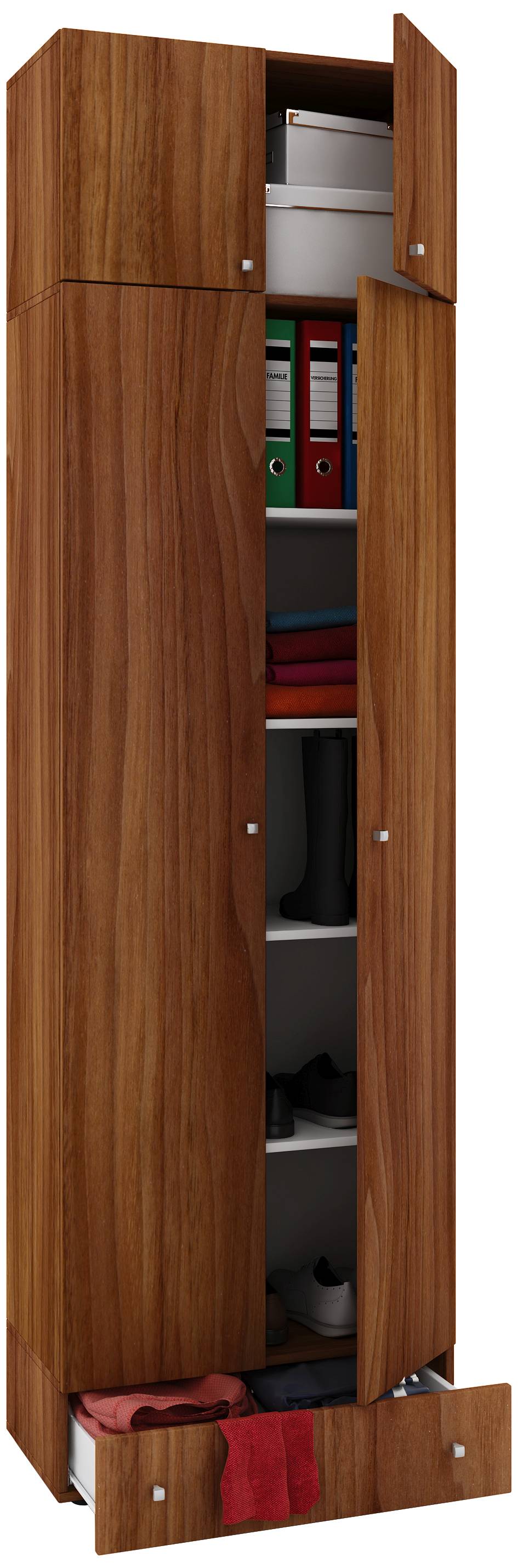 VCM Mehrzweckschrank Vandol l mit Türen, Aufsatz, Schublade jetzt