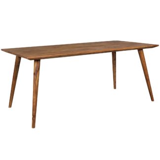 Esszimmertisch REPA 180 x 80 x 76 cm Sheesham rustikal Massiv-Holz | Design Landhaus Esstisch | Tisch für Esszimmer groß | 6 - 8 Personen