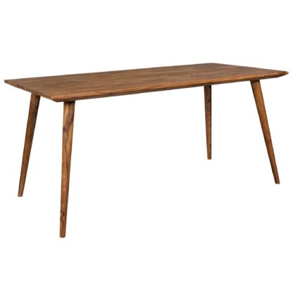 Esszimmertisch REPA 160 x 80 x 76 cm Sheesham rustikal Massiv-Holz | Design Landhaus Esstisch | Tisch für Esszimmer groß | 6 - 8 Personen