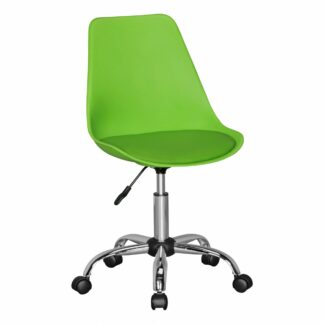 KORSIKA | Drehstuhl Kunstleder Grün | Drehsessel Wartezimmerstuhl | Schreibtischstuhl Rückenlehne verstellbar