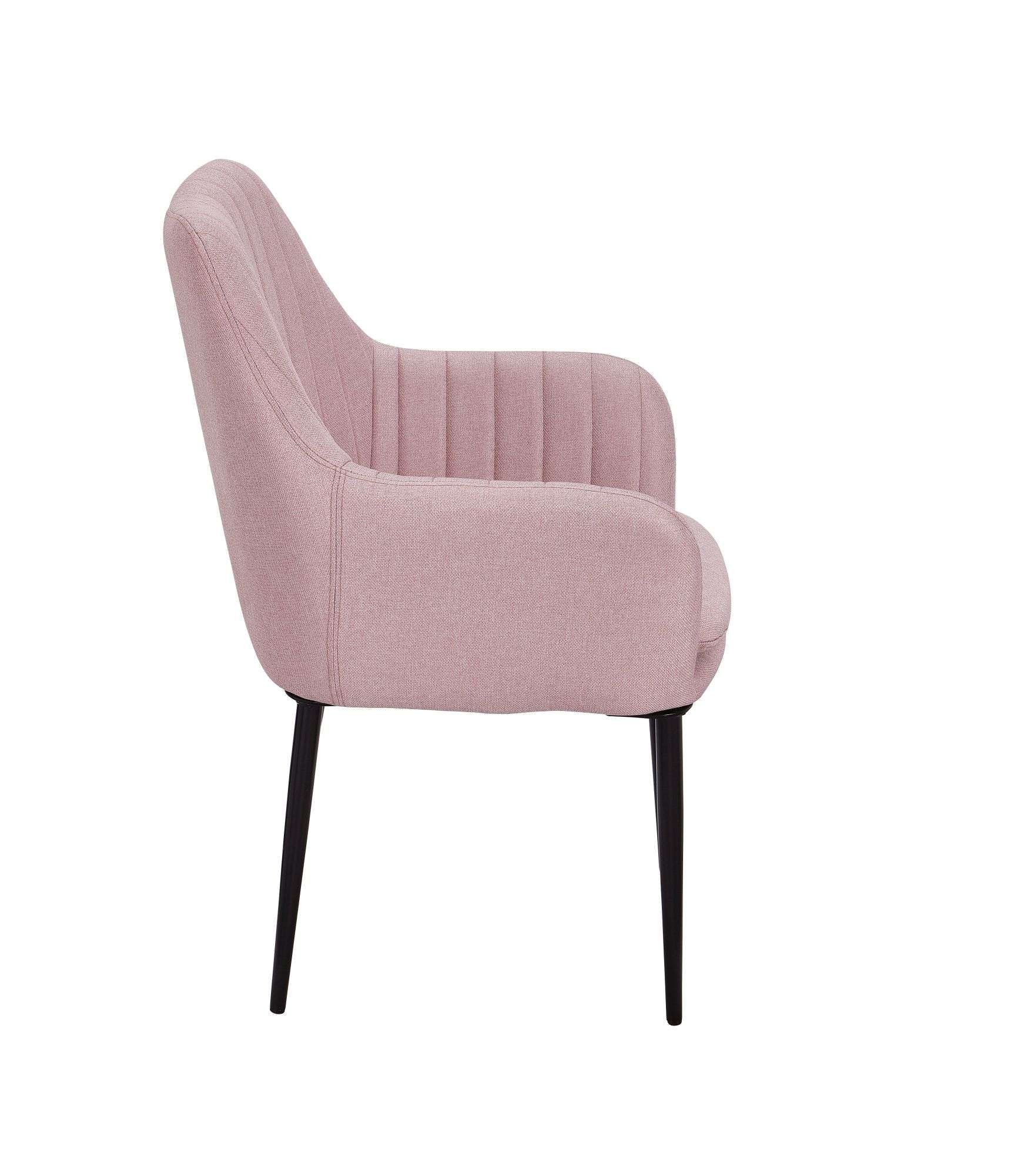 Esszimmerstuhl Stoff Rosa Gepolstert online kaufen