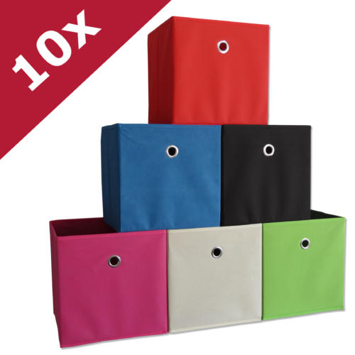 VCM 10er-Set Faltbox Klappbox Boxas - mit Deckel