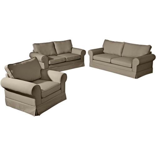 Max Winzer Sofa Hillary Flachgewebe (Leinenoptik)