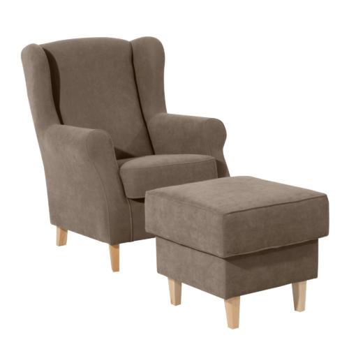 Max Winzer Ohrenbackensessel Lorris Veloursstoff
